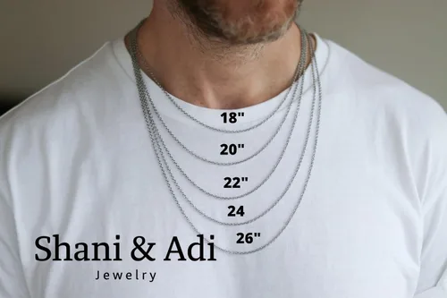 Vista 7 de Collar de cruz para hombre, colgante de cruz lateral en tono plateado, collar para hombre, cadena de plata impermeable, regalo de padrinos de boda