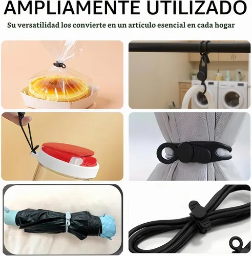 Vista 7 de Organizador de Cables de Datos, NUEVAS Bridas Elásticas de Silicona 2026, Bridas de Cable Reutilizables Organizador de Gestión de Cables