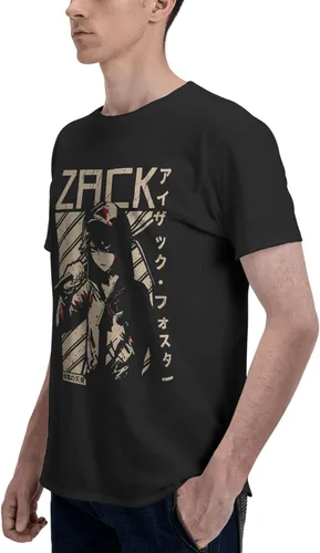 Vista 5 de Anime Angels-of-Death T-Shirt Men's Fashion Round Neck Cotton T-Shirts Summer Short Sleeve Tee