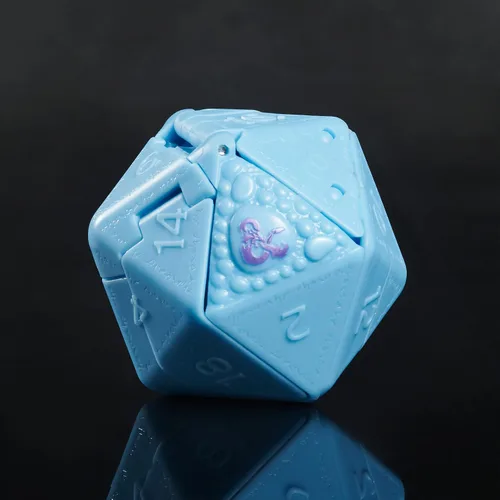 Vista 6 de Dungeons & Dragons Dicelings Azul Beholder Figuras de Acción Transformables de Dados Gigantes d20 de Monstruos Coleccionables para Juegos de Rol