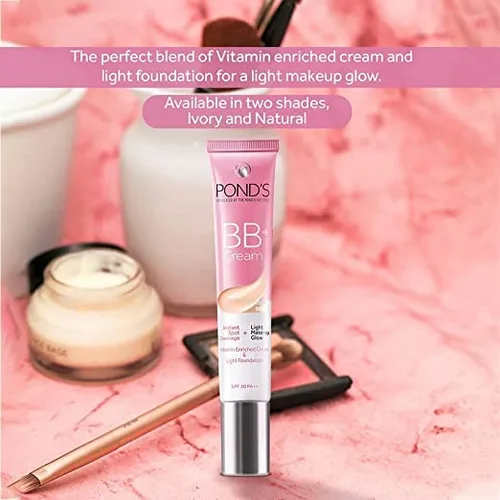 Vista 6 de Abseits BB+ Cream, cobertura instantánea de manchas + maquillaje ligero resplandor, luz, 0.75 onzas