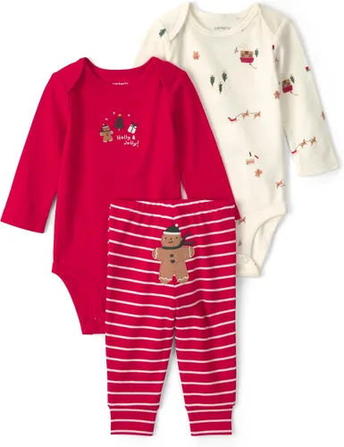 Vista 27 de Carter's Baby Boys' 3-piece Bodysuit Pant Sets Construcción azul