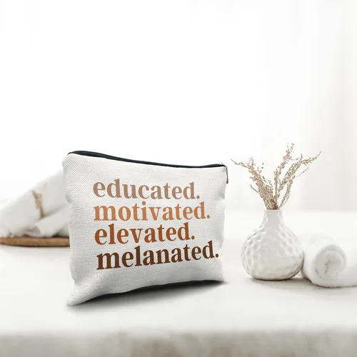 Vista 3 de Nogrit Bolsa de maquillaje para yoga, Negro, Cultural y versátil