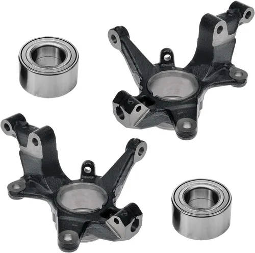 Vista 80 de Detroit Axle - Kit de nudillos traseros izquierdo FWD para Hyundai Santa Fe 2007-2009 Veracruz 2007-2012, reemplazo del conjunto de cojinete
