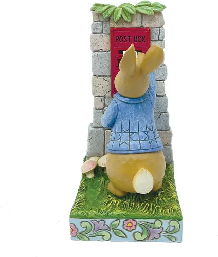 Vista 3 de Enesco Jim Shore Peter Rabbit - Letras de correo, figurilla, 6.02 pulgadas