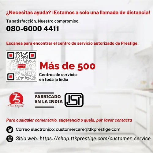 Vista 8 de Ollas a presión de aluminio Prestige Popular, Plateado
