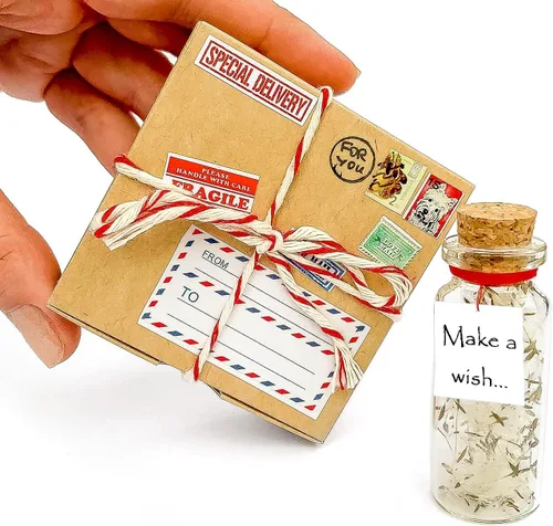 Vista 2 de Kseniya Revta Idea de regalo inspiradora con mensaje en una botella - Regalos elegantes para amigos y familia - Regalos únicos para novio y novia