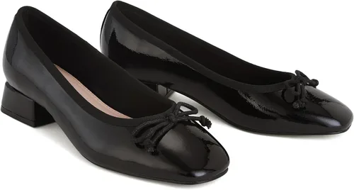 Vista 2 de SHOBOO Zapatos de vestir cómodos con tacón bajo y grueso, punta redonda, para mujer