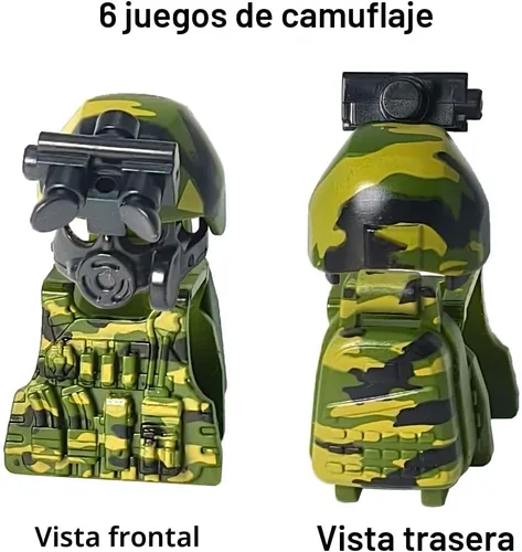 Vista 6 de 390+ Piezas Paquete de Armas Militares Juguetes de Bloques de Construcción Conjunto de Armas del Ejército Conjunto de Equipo de Soldado Kits