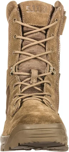 Vista 2 de Botas tácticas para hombre 5.11 con cremallera lateral marrones, ATAC 2.0 8", desierto, coyote oscuro, estilo 12393ABR