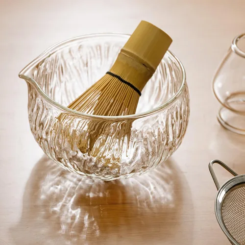 Vista 5 de DWEHIXBUY Juego de té japonés (7 piezas) Juego de batidor Matcha Bowl Matcha con boquilla de vertido Batidor de Matcha de bambú (chasen) Cuchara