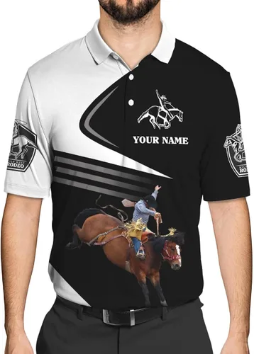 Vista 3 de Camisa de vaquero de manga larga personalizada para hombre, camisas de equitación para hombres y mujeres, camiseta vaquera, camisa