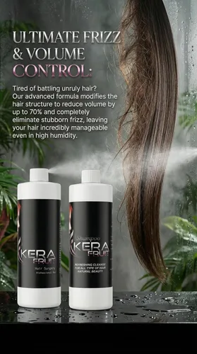 Vista 13 de KERA FRUIT Cirugia Capilar 8 OZ Tratamiento Capilar Anti Volumen Anti Frizz