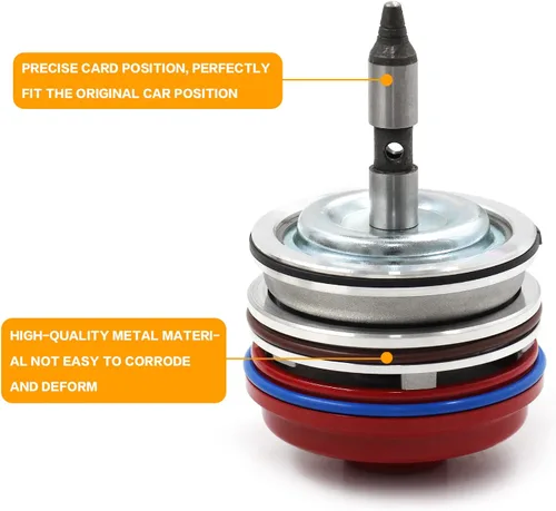 Vista 2 de Conjunto de Pistón de Servo de Alto Rendimiento con Cubierta y Anillo de Retención Compatible con Corvette 700R4 4L65E 4L70E 4L60E 1982-2014 Rojo