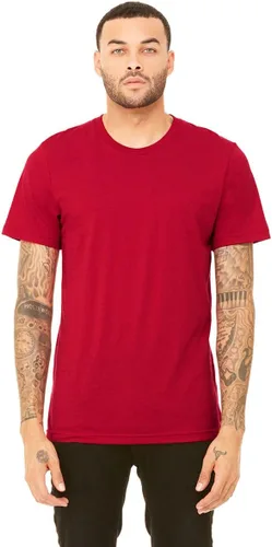 Vista 292 de Bella Canvas 3413c para hombre (1) Triblend verde + (1) Triblend rojo