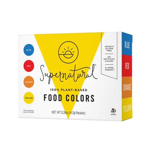 Vista 10 de Supernatural Colores alimentarios 100% a base de plantas, 3 veces más vibrantes, sin colores artificiales, vegano, kosher, sin gluten, 0.28 onzas