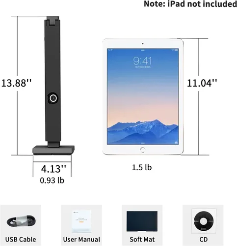 Vista 8 de CZUR Lens1200 Pro Escáner de Documentos Portátil, Cámara de Documentos USB de 12MP, Escaneo Rápido 1s/Página, Tamaño de Captura A4, OCR Fácil