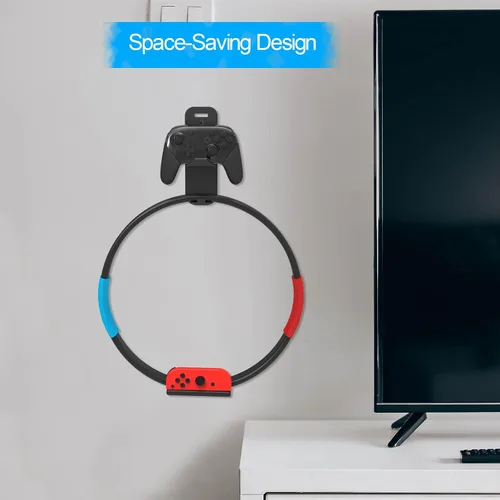 Vista 6 de Wall Hanger For Switch Ring Con and Pro Controller,JDDWIN P5PS4PS3Xbox Series SXXbox 360Xbox OneSXElite Controller Hanger,Ring fit Hanger,Wall Hook