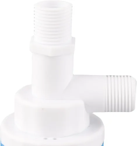 Vista 2 de Válvula de bola flotante de 1/2 pulgada DN15 Control automático de nivel de agua para tanque/piscina/inodoro Rango de presión de 0.4-22.0 lbs