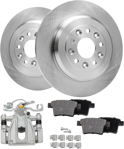 Vista 65 de Detroit Axle - Rotores de freno para Nissan NV2500 NV3500 NV1500 NV1500 2012-2021, repuesto de rotores de freno de disco: rotor delantero de 14.17