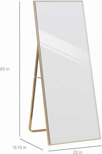 Vista 7 de Best Choice Products Espejo grande de longitud completa de 65 x 22 pulgadas, espejo rectangular colgante e inclinado para dormitorio, sala de estar