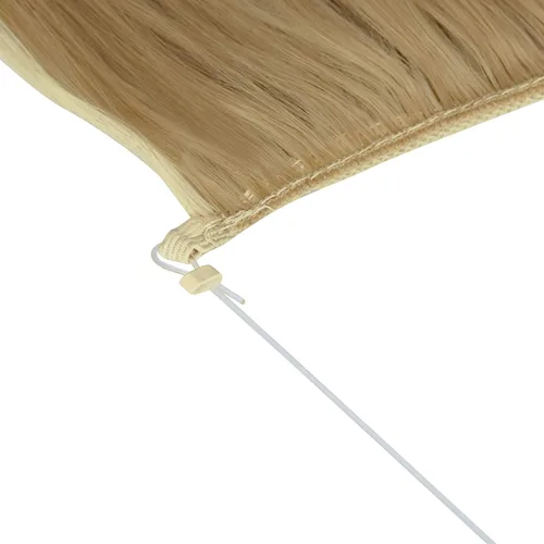 Vista 3 de 18H613 - Extensión de cabello rubio sucio, rizado, largo, de fibra sintética para mujer, pieza de cabello rubio de 18 pulgadas, 4.2 onzas, diadema