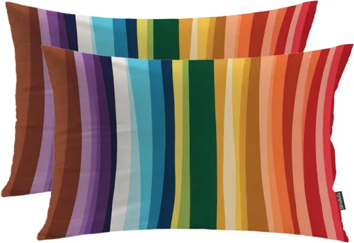 Vista 14 de Shrahala Juego de 2 fundas de almohada decorativas de granja rústica, paquete de 2, fundas de almohada de estilo rústico con textura de cesta tejida