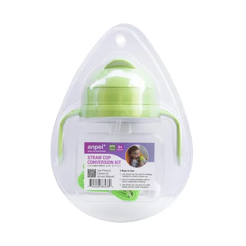 Vista 7 de Kit de conversión de vaso con popote con peso 3 en 1 para botellas de Comotomo, versátil, a prueba de fugas, solución fácil de usar para bebés
