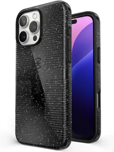 Vista 27 de Speck Funda transparente para iPhone 14 Plus, protección contra caídas, resistente a los arañazos, diseñada para MagSafe Slim iPhone 14 Plus de 6.7