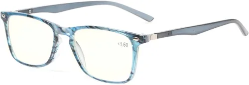 Vista 10 de Gafas de Lectura para Computadora con Bloqueo de Luz Azul, Anti-Fatiga Visual, para Hombres y Mujeres