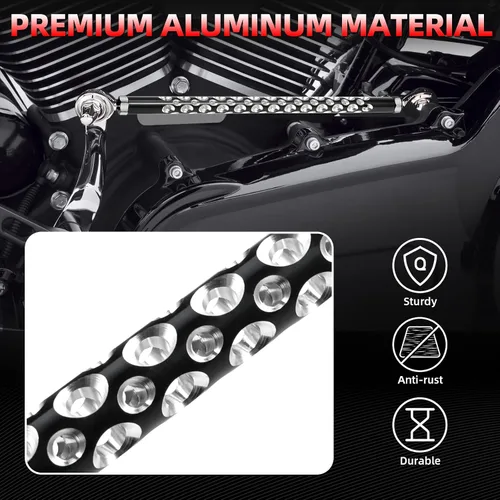 Vista 4 de Amazicha Engranaje de palanca de cambios para motocicleta, color negro, compatible con Harley Davidson Softail Dyna Touring Street Glide Electra