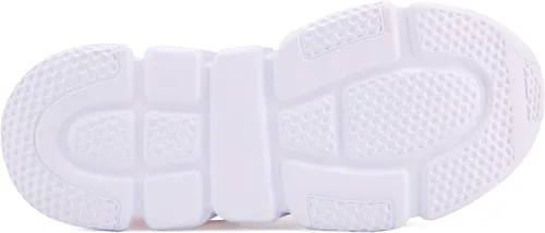 Vista 8 de Hetios Tenis deportivos para niñas, zapatos de correr de tacón alto, zapatos deportivos para niños (bebéniño pequeñoniño grande)