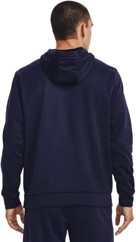 Vista 3 de Under Armour Sudadera con capucha de vellón ArmourFleece con logotipo grande para hombre