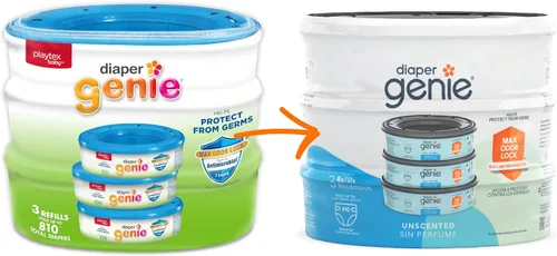 Vista 4 de Playtex Cartucho de repuesto para pañales Genie II, 3 libras