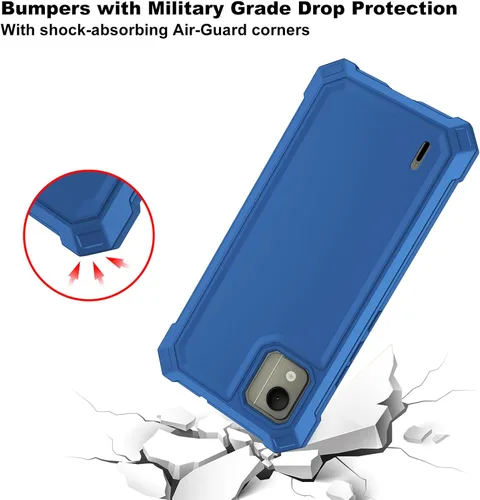 Vista 4 de Ailiber Funda para Nokia C110, Nokia C110 con protector de pantalla, protección de estructura de doble capa, esquinas que absorben los golpes