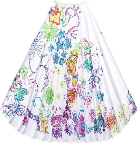 Vista 7 de Disfraz de Mirabel Madrigal para niños, disfraz de Mirabel, faldas de princesa, capa de capa, trajes de Halloween con bolsa