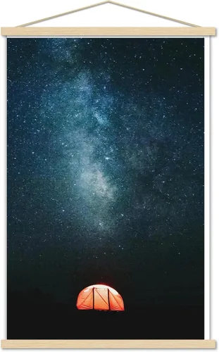Vista 18 de Trends International Póster de pared Under The Stars, 14.725 x 22.375 pulgadas, versión enmarcada de madera de granero