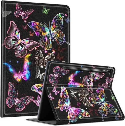 Vista 14 de Slim Case for Samsung Galaxy Tab S10 Lite / S10 FE / S9 FE 10.9" & Galaxy Tab S9 11", Multi-Angle Stand PU Leather Smart Folio Cover with Soft TPU
