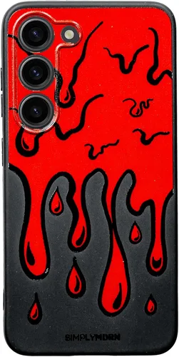 Vista 37 de SIMPLYMDRN Funda delgada para Samsung S23, diseño de Joker Haha, funda genial para hombre, funda de diseñador de villanos de superhéroes, delgada