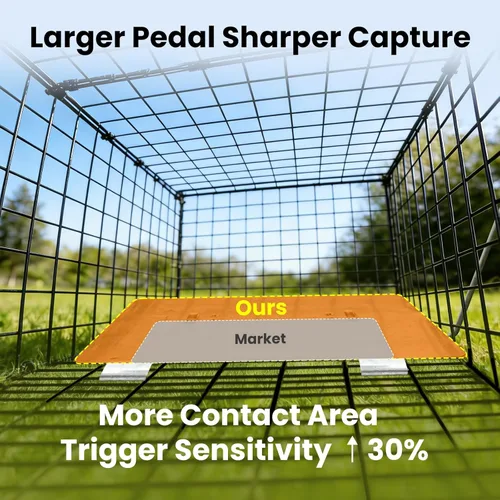 Vista 2 de APXL Squirrel Trap Heavy Duty Folding 24" Live Trap Animal Trap Rabbit Trap