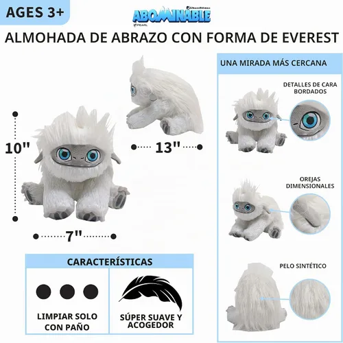 Vista 4 de Franco Kids Bedding - Almohada de peluche suave, talla única, Yeti Abominable Abominable Yeti