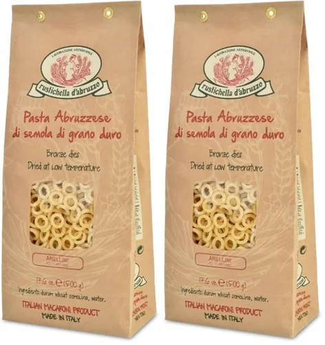 Vista 7 de Rustichella d'Abruzzo Anellini, Pasta clásica italiana de sopa pequeña
