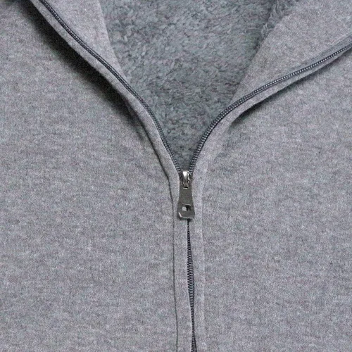 Vista 7 de Gary Com - Sudadera de sherpa pesada con capucha para hombre, forro de vellón grueso, con cremallera completa, cálida chaqueta de trabajo