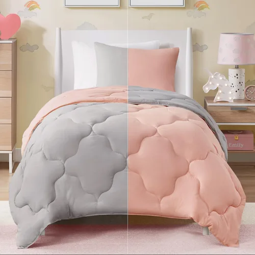 Vista 18 de Comfort Spaces Vixie Juego de Edredón Reversible - Cubierta Acolchada Geométrica Casual de Moda, Ropa de Cama Acogedora Alternativa de Plumón