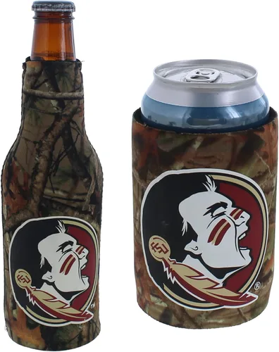 Vista 62 de College Team Color Logo Can & Bottle Holder Insulator Beverage Cooler Set