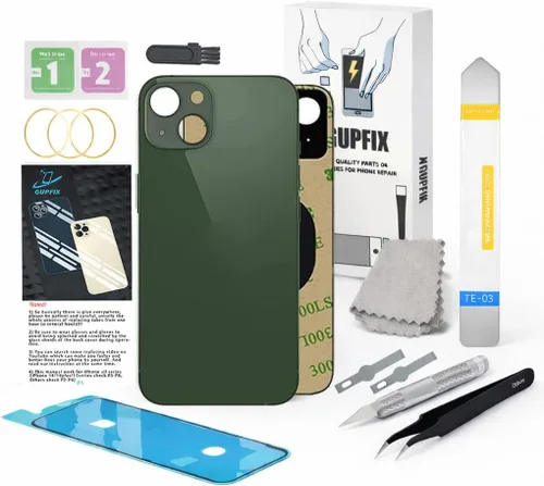 Vista 36 de Reemplazo de cristal trasero para iPhone 15Pro Max con herramientas Repir Big Hole OEM Rear Cover Glass Pre-Installed Internal Parts Easier