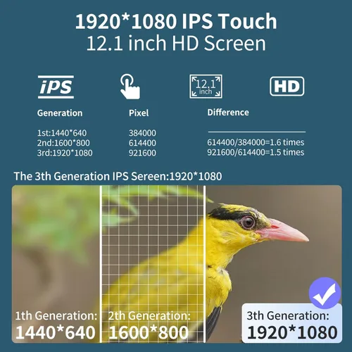 Vista 7 de Radio de coche para Ford F150 2015-2020 Actualización estéreo de 12.1 pulgadas Pantalla táctil 6+128GB Tesla Style Unidad Principal Reemplazo