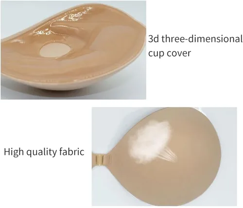Vista 9 de LITTLEMISSY - Funda de silicona adhesiva impermeable invisible para mujer, sin tirantes y sin espalda, para mujer