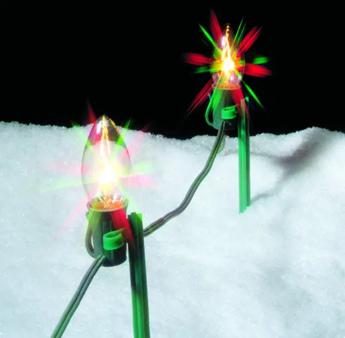 Vista 2 de Estacas de luz navideñas Adams de 8 pulgadas, 25 unidades (9104-99-1640), Verde