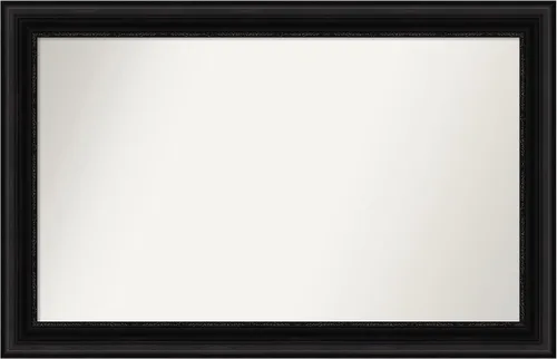 Vista 685 de Amanti Art Espejo personalizado, espejo de baño negro puente, espejo de pared o espejo de tocador de baño sobre el fregadero (26 x 26 pulgadas)